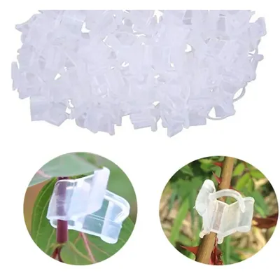 Garden Grafting Transparent Clamp Clips, Used in Grafting Processes (Pack-50 Pcs)