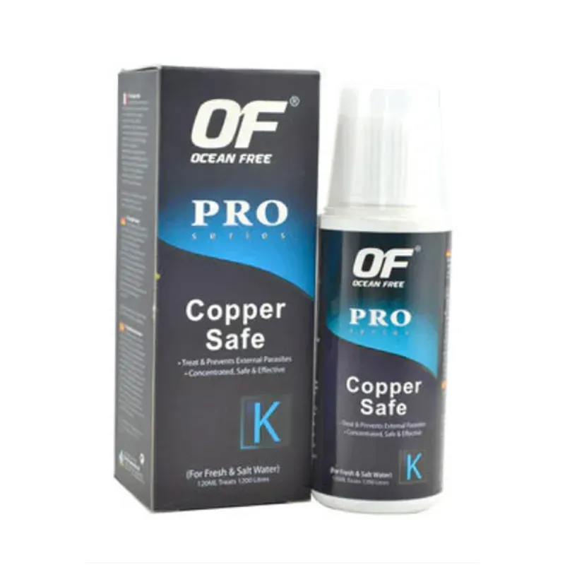 Ocean Free Pro Series Copper Safe (120 ml) For External Parasites Like Anchor worms, gill parasites, protozoan disease