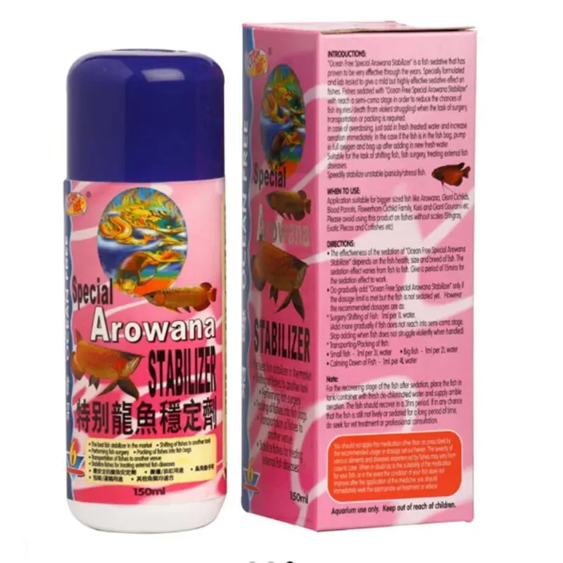 Ocean Free AR 6 Stabilizer 150 ml Treatment For Mild Sedative Effect On Arowana
