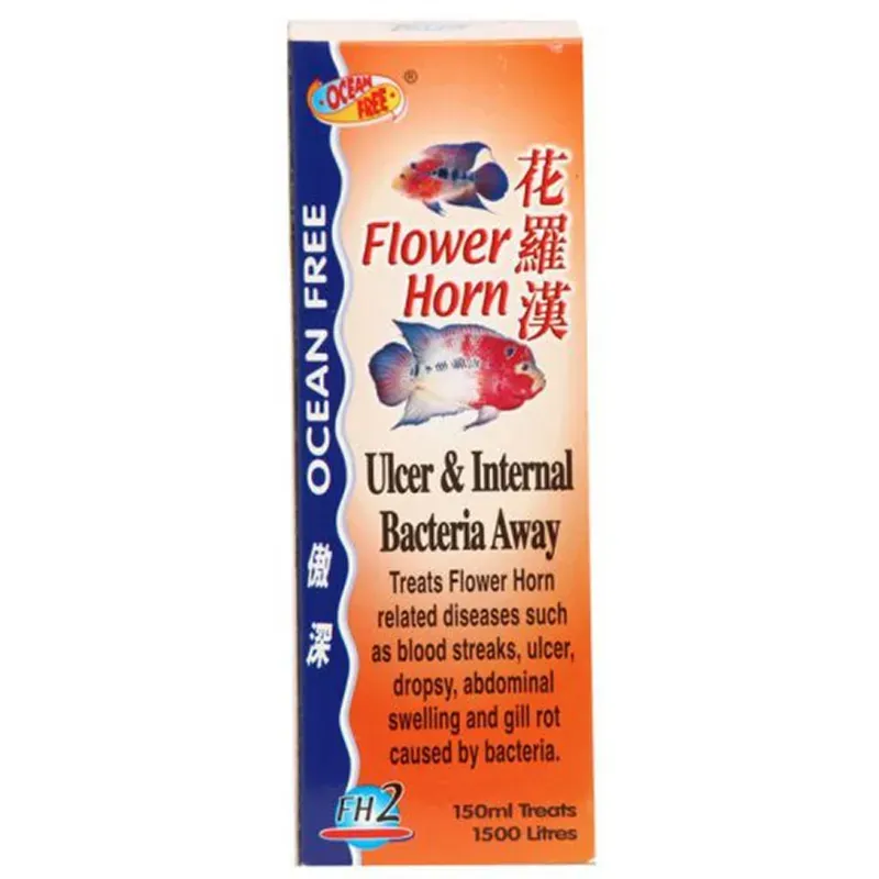 Ocean Free AR 5 Internal Bacteria & Ulcer 150 ml Treatment Treats Flowerhorn Related Diseases
