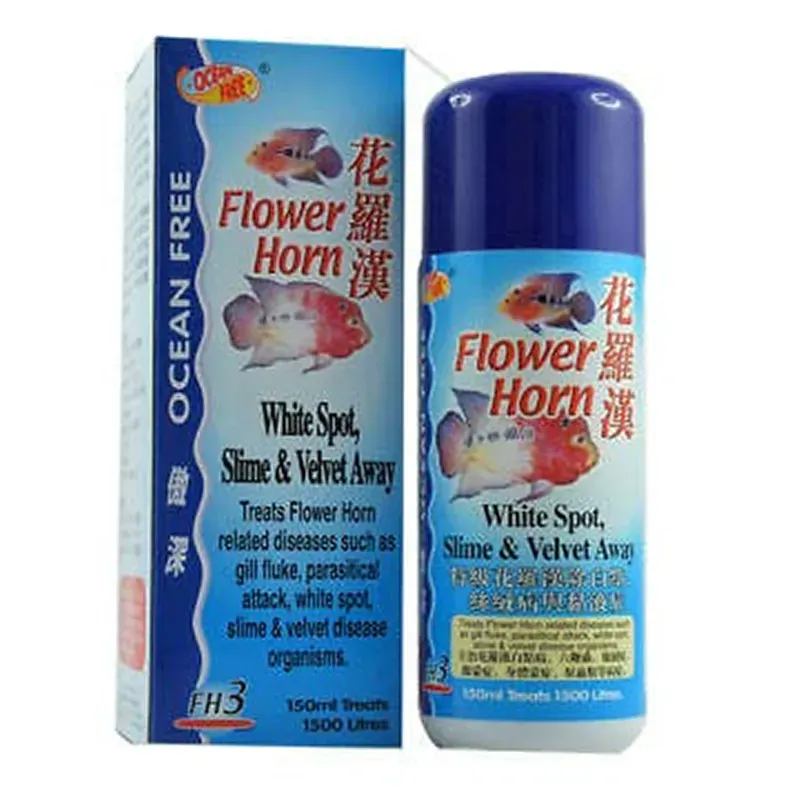 Ocean Free FH3 White Spot & Velvet Away 150 ml Treatment of Abnornal Gill Breathing Rate Etc.