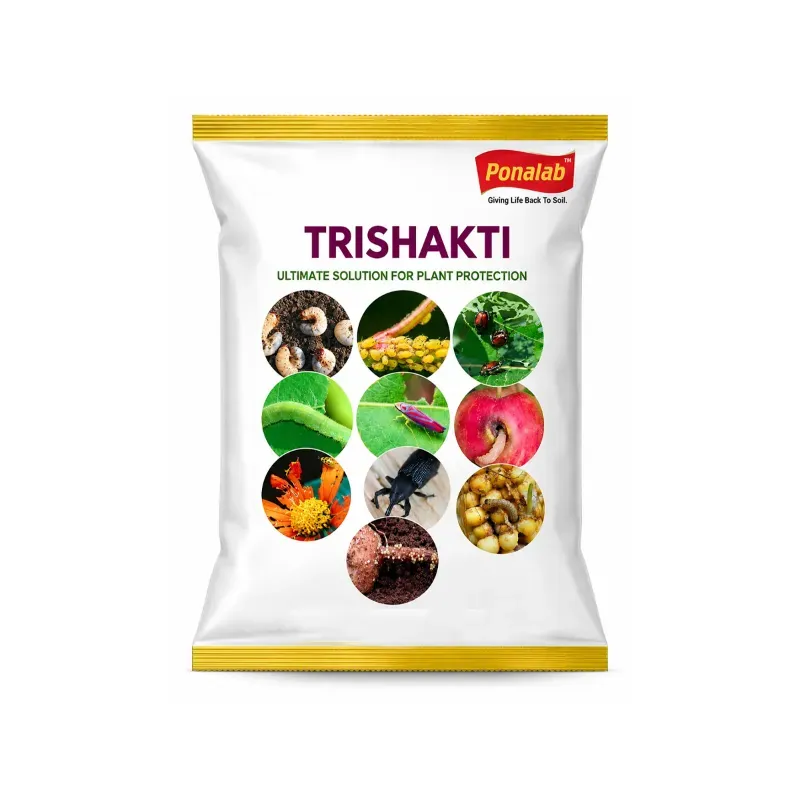 PONALAB 1 kg Trishakthi Bio-Fertilizer (Min 5 x 10⁷ CFU/g) Triple-Action NPK Microbial Consortium for Complete Soil Fertility