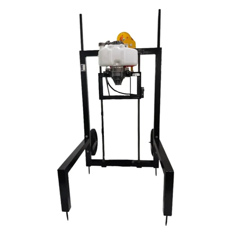 MECSTROKE 2 HP, 63 CC Trolley Type Earth Auger / Post hole digger Machine without Auger Bit