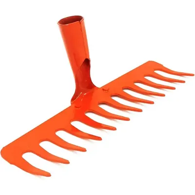 AGT 12 teeth Garden Rake Head, Used for Soil Preparation in Gardening Purposes
