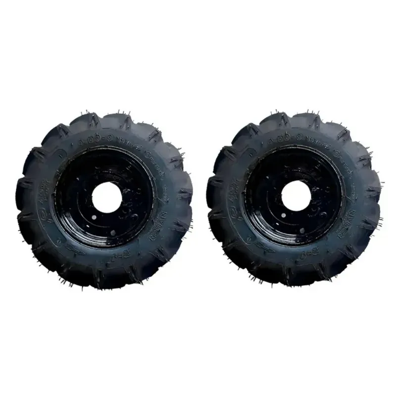 Heavy Duty 2 Pieces of 4.00 x 8 Size Tyre Tube Rim Set for 5 to 12 HP Power Tiller