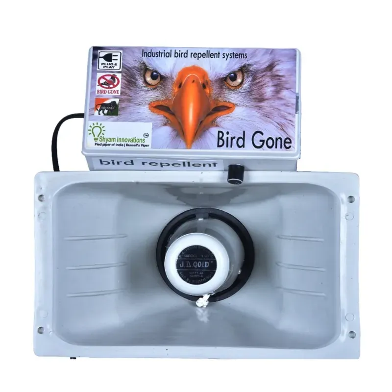 Shyam Innovations Bird Repellent System with 300 Variant Loud and Noisy Sound, 5000 Sq ft Area Coverage