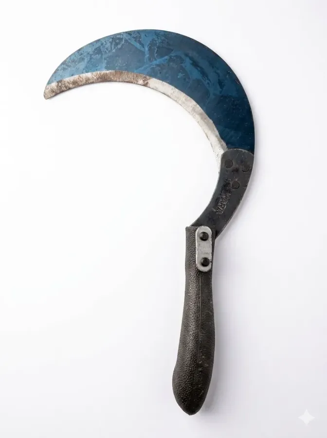 KARA Heavy-Duty Grass Cutting Curved Saw With Ergonomic Plastic Handle Sharp Stainless Steel Blade