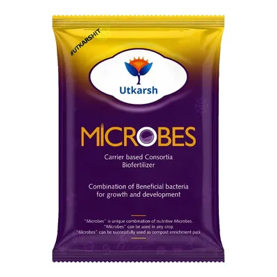 Utkarsh Microbes (Carrier Based Consortia Bio Fertilizer, Azotobacter, Acetobacter, Rhizobium), 900 g (Pack-1 x 900 g)
