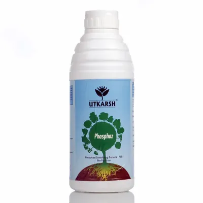 Utkarsh Phosphoz (Phosphate Solubilizing Bacteria, PSB) Bio Fertilizer for Natural Phosphorus, 1 Litre (Pack-1 x 1 Litre)