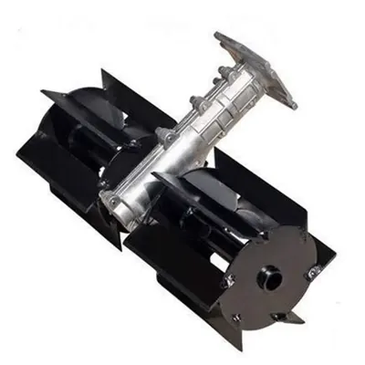 ZEYANG 26 mm Flat Weeder / Tiller Attachment for Petrol Brush Cutter