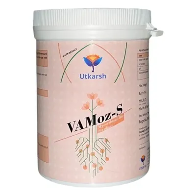 Utkarsh Vamoz-S (Mycorrhiza Powder with 5000 IP/gm) Essential Fertilizer for Root Growth, Plant Health Promoter, 100 g (Pack-1 x 100 g)