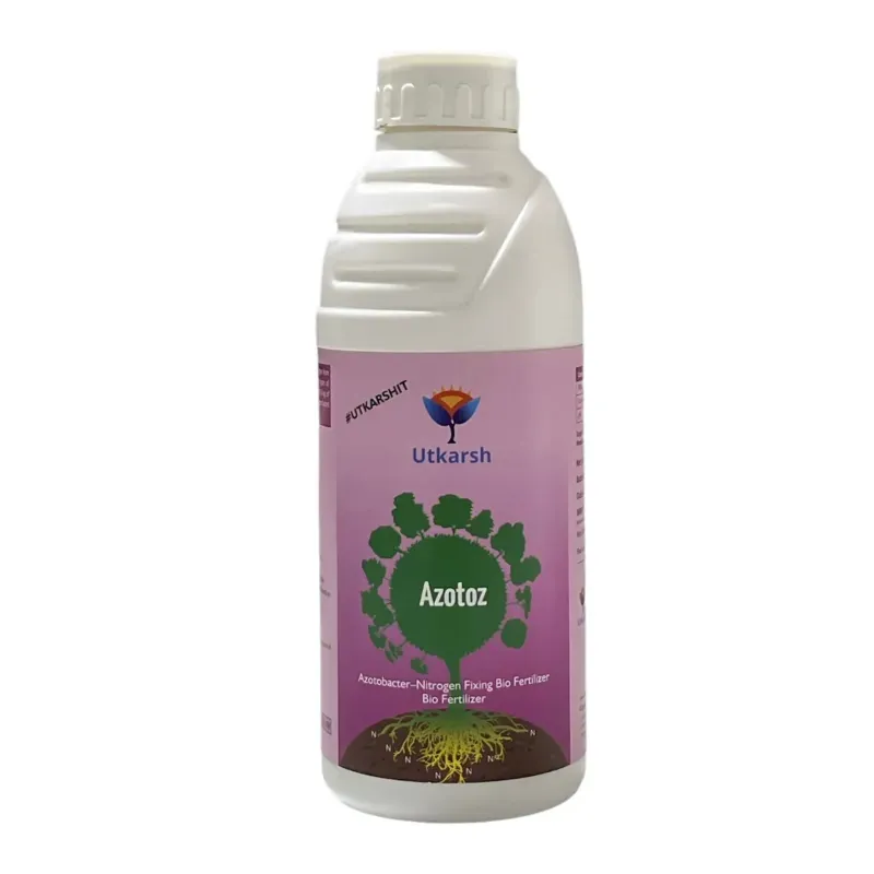 Utkarsh Azotoz (Azotobacter-Nitrogen Fixing Microbes) BioFertilizer for Natural Nitrogen, Faster Plant growth, 1 Litre (Pack-1 x 1 Litre)