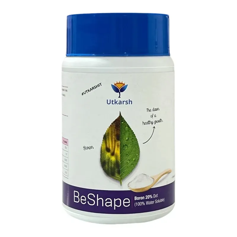 Utkarsh BeShape (Disodium Octaborate Tetrahydrate- Boron 20%, 100% Water Soluble, EDTA Chelated Fertilizers), 500 g