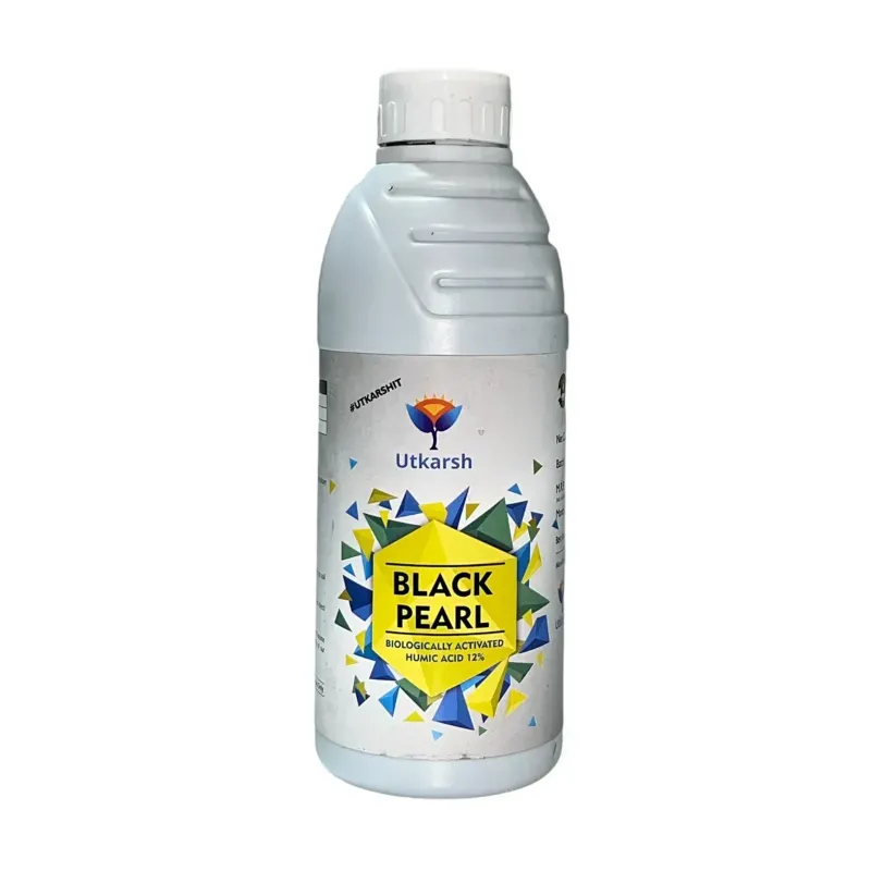 Utkarsh Black Pearl L (Biologically Activated Liquid Humic Acid 12% and 3% Fulvic Acid), Biostimulant, 1 Litre (Pack-1 x 1 Litre)