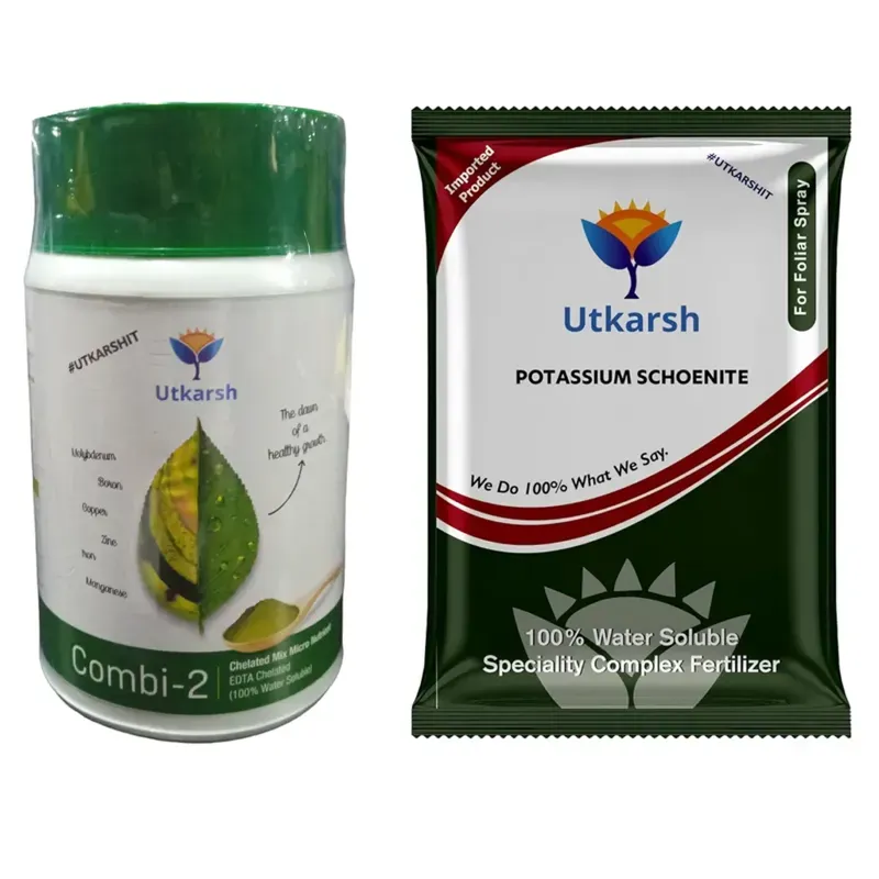Utkarsh Fruit/Flowering Fertilizer Combo Pack, Potassium Schoenite(900 g)+ Combi, 2(1 kg)