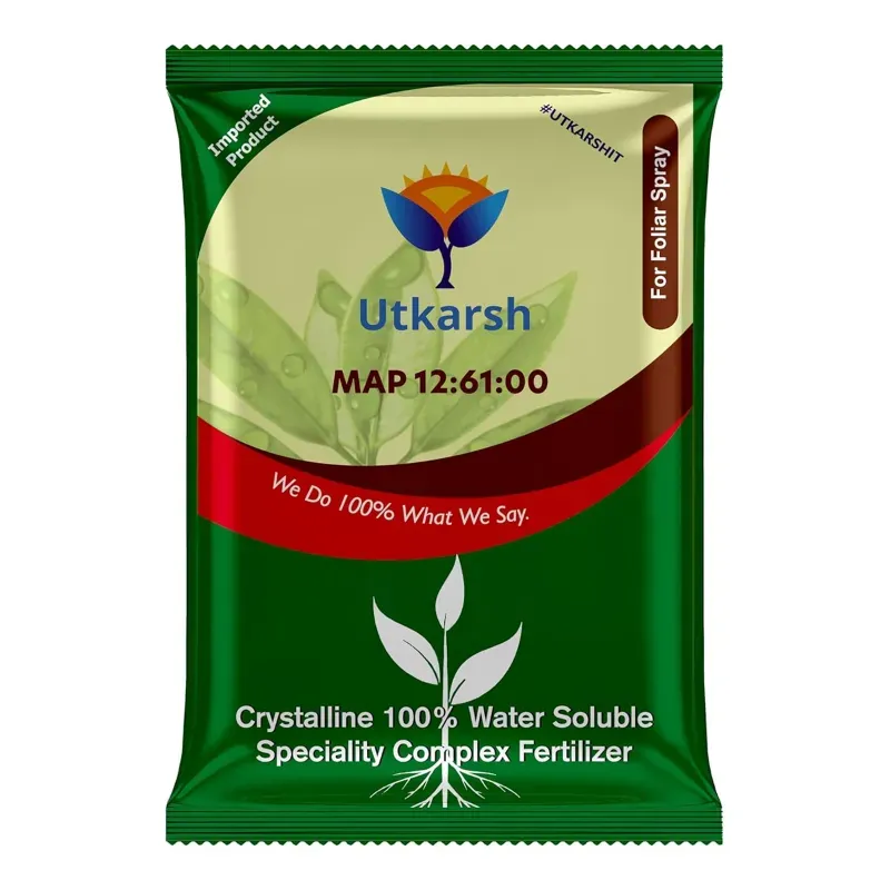 Utkarsh MAP (12:61:00) (Mono Ammonium Phosphate- (NH4)H2PO4 Crystalline 100% Water Soluble Complex Fertilizer), 900 g (Pack-1 x 900 g)