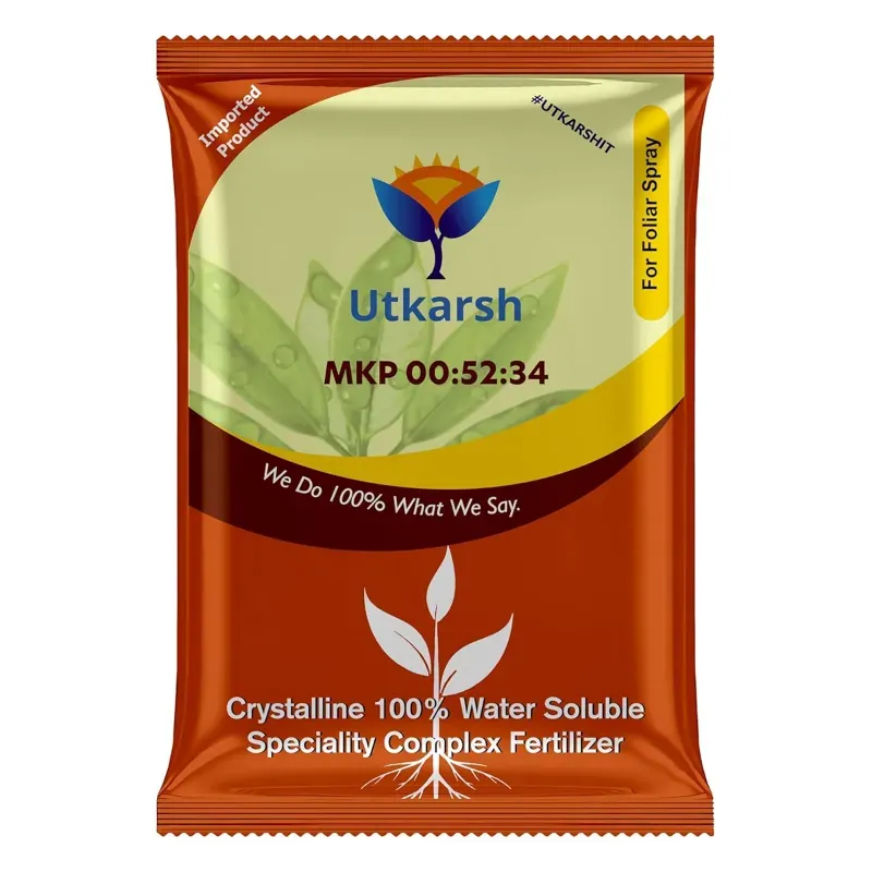 Utkarsh MKP (00:52:34) (Mono Potassium Phosphate- KH2PO4, 100% Water Soluble Complex Fertilizer, Foliar Spray), 900 g (Pack-1 x 900 g)