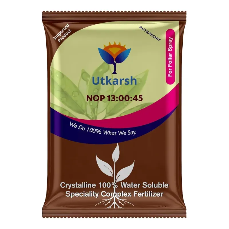 Utkarsh NOP (13:00:45) (Potassium Nitrate KNO3 Crystalline 100% Water Soluble Complex Fertilizer), 900 g (Pack-1 x 900 g)