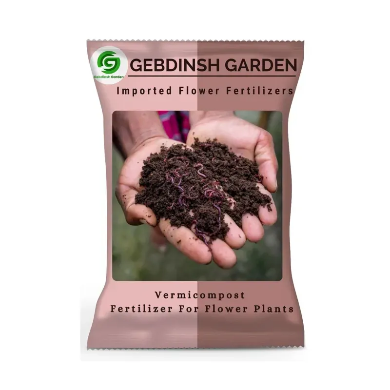 GEBDINSH 500g Organic Vermicompost Granules Plant Growth Soil Booster for Agriculture and Garden Use