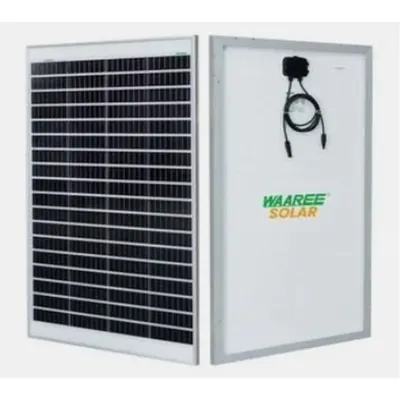 Waaree 20 Monocrystalline Solar Panel High Efficiency Single Side Pack of 2