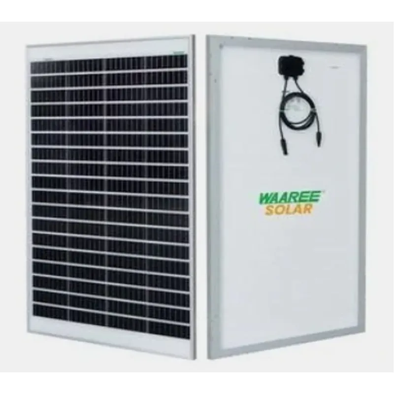 Waaree 20 Monocrystalline Solar Panel High Efficiency Single Side Pack of 2