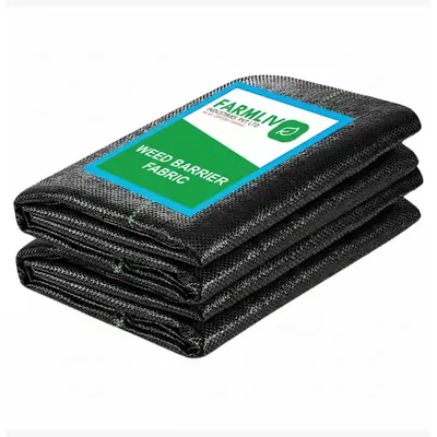 Farmliv 110 GSM Weed Mat, Suitable for Agriculture, Horticulture, Nursery and Cold Areas (Size- (1.2 x 100 m))