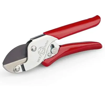 Wolf Garten Anvil Secateurs RS-EN (Manual) for Easy Cutting, Useful for Pruning Woody Stems, Trimming Shrubs and Hedges