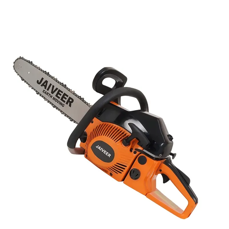 Jaiveer 52 CC Petrol Chainsaw with 22 Inch Guide Bar, Portable Wood Cutting Saw Machine