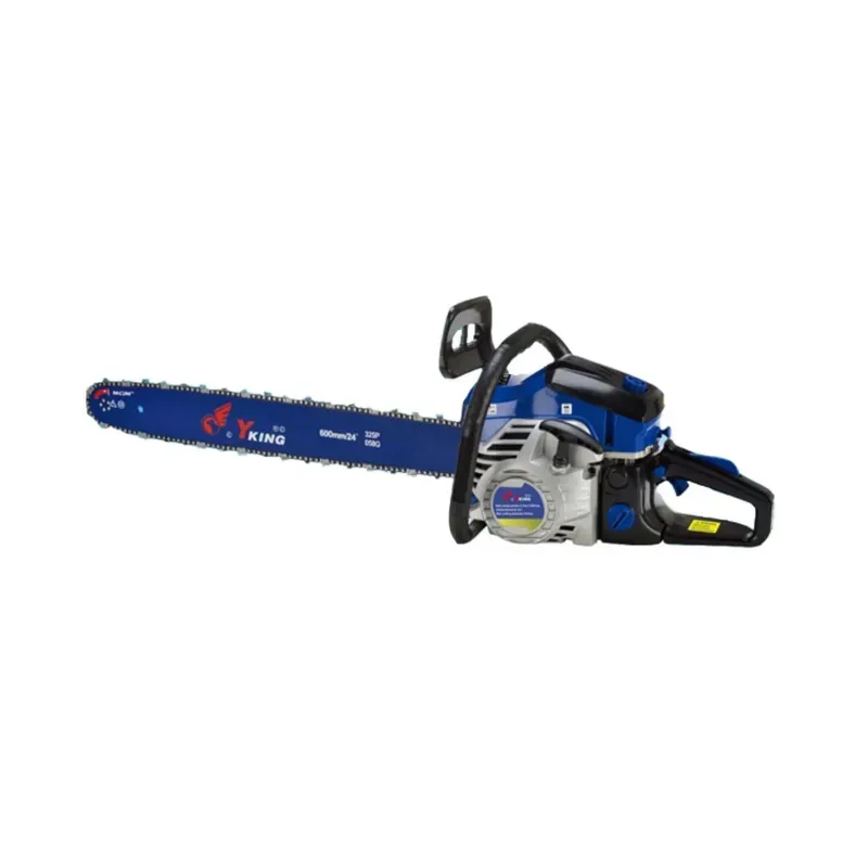 Yking 63 CC Petrol Chainsaw with 24 Inch Guide Bar, High Power Wood Cutter for Heavy Logging, 6224 P