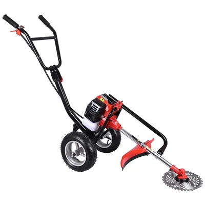 Giga Watts 52 CC 2 Stroke Petrol Engine Grass Trimmer Machine for Lawn Garden Farm Trimming, T415