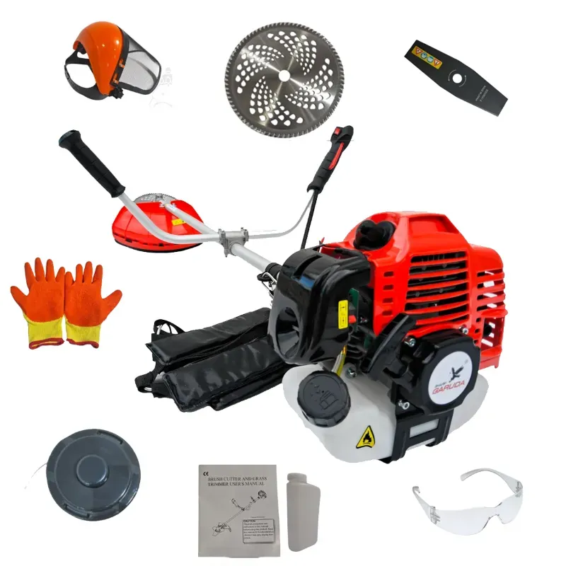 Sharp Garuda Premium 43 CC 2Stroke Sidepack Brush Cutter Machine With Accessories