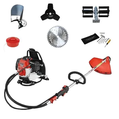 Greenleaf 1.25 kW, 2 Stroke Backpack Brush Cutter with tiller Attachment(43 CC)