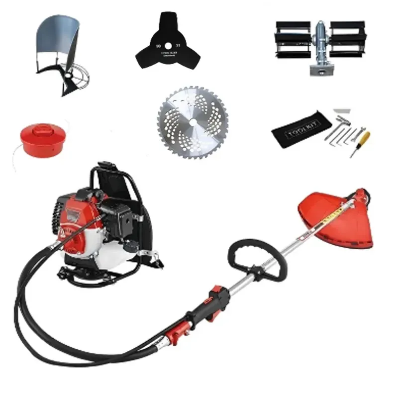 Greenleaf 1.25 kW, 2 Stroke Backpack Brush Cutter with tiller Attachment(43 CC)