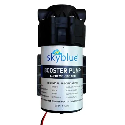 Sky Blue 100 GPD Supreme RO Booster Fogger Pump for Fogger Kit System (1 Year Warranty)