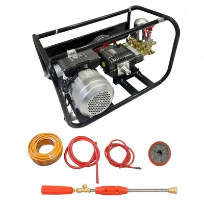 GT Shakti 3 HP GT-E30B3-3 Heavy Duty Triple Piston HTP Pump Set with 30 m Hose Pipe