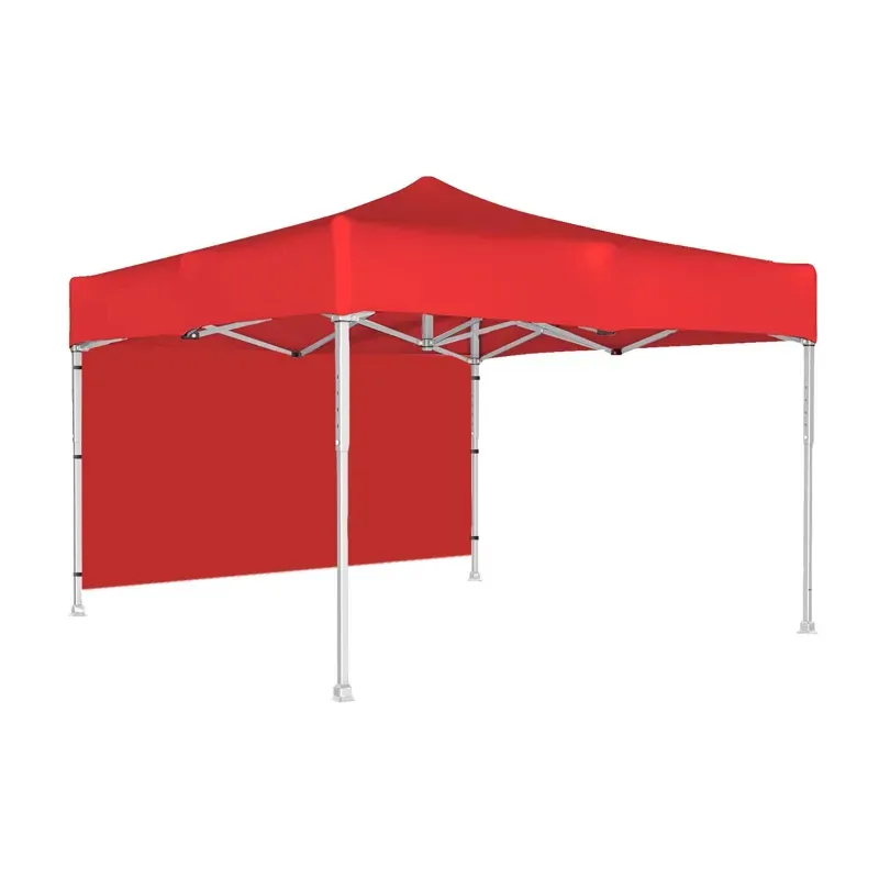 OUTO 6.5 ft (Red) Foldable Gazebo Tent with 3 Side Open/Pop-up For outdoor Garden