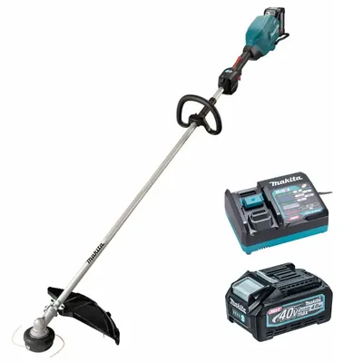 MAKITA UR007GM101, 40 V 1000 W Cordless 3-Speed Grass Trimmer, Loop Handle with Battery & Charger
