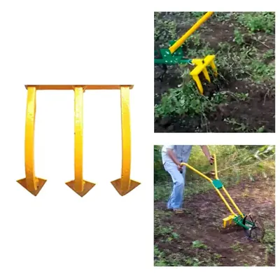 Parasmani Agritech 3 Tooth Tine Attachment for Manual Wheel Hoe