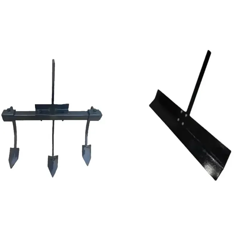 Power Weeder Adjustable 3 Tyne Cultivator & Leveler Attachment Combo For 5 To 10 HP Power Tiller / Cultivator