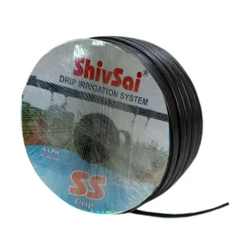 SHIVSAI 3000 ft Flat Inline Drip Lateral Pipe, 16 mm, 40 cm Hole Spacing with 0.4 mm Thickness, 4 LPH Discharge Rate