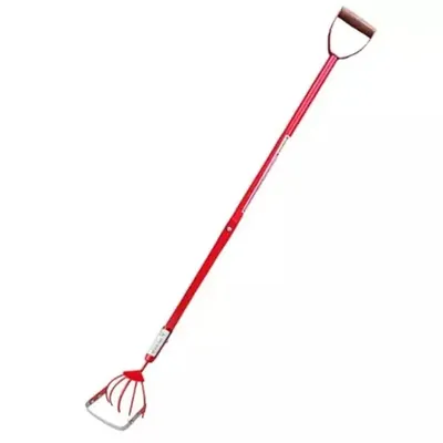 Wolf Garten Global Nature Agro 5 Pin 6 Inch Manual Weedivator With 4.25 ft Handle, For Weeding & Loosening Soil, GNWR-1502