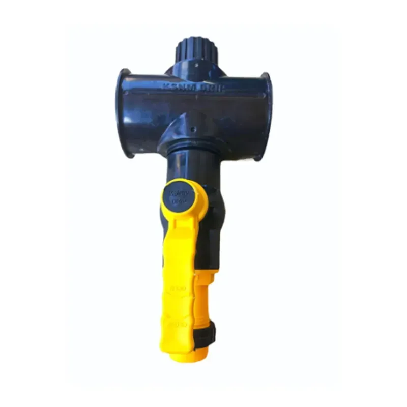 KSNM 4 Way Coupler TEE 63 mm, Ball Valve 32 mm, 32 mm Lock for Rain Hose Pipe