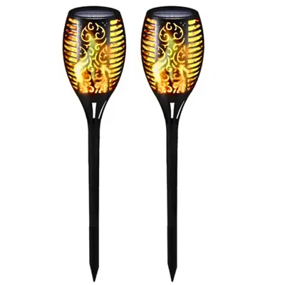 Solar LED Light, 33 LED Mashaal Light Waterproof Solar Flame Light for Outdoor Garden or Home Uses (Pack-1 Pc)