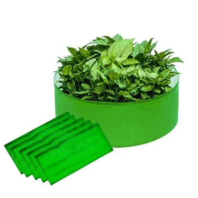 Siddhi Agritech 350 GSM 15 x 6 Inch HDPE Grow Bag for Garden, Nursery (Pack of 100 pieces)