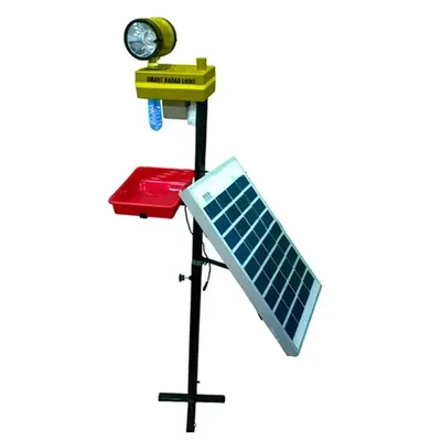Solar Smart Radar 360 Degree Rotating Light Insect Trap with 10 V Solar Panel, Stand and Battery