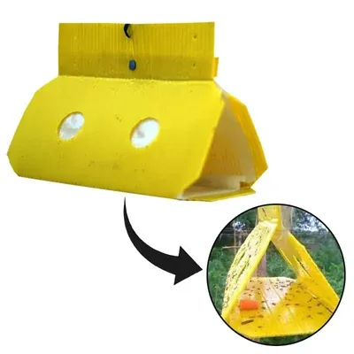 INDO AGRITECH Delta Trap of 2.5 mm Sheet Thickness for Agricultural Uses (Pack of 100)