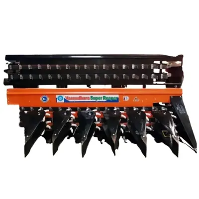 Vasundhara 6 Crop Divider 4 Belt Double Star Reaper Attachment for 30 HP Tractor, VKY-TMCR-64FD