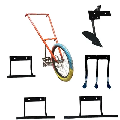 Heavy Duty 4 ft Cycle Weeder for Soil Digging with 6, 8,11 Inch Blade, Cultivator & Plough