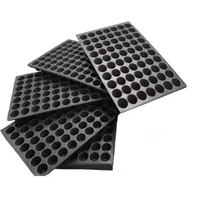 Siddhi Agritech 70 Cavities (Round Shape- Big Size) Reusable Plastic Seedling Tray for Nursery and Gardening (Pack of 100 pieces)