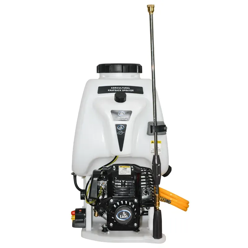 Lion Japani Power Sprayer, 25 Litre 4 Stroke 32 CC Double Suction Knapsack Power Sprayer With Garden Sprayer